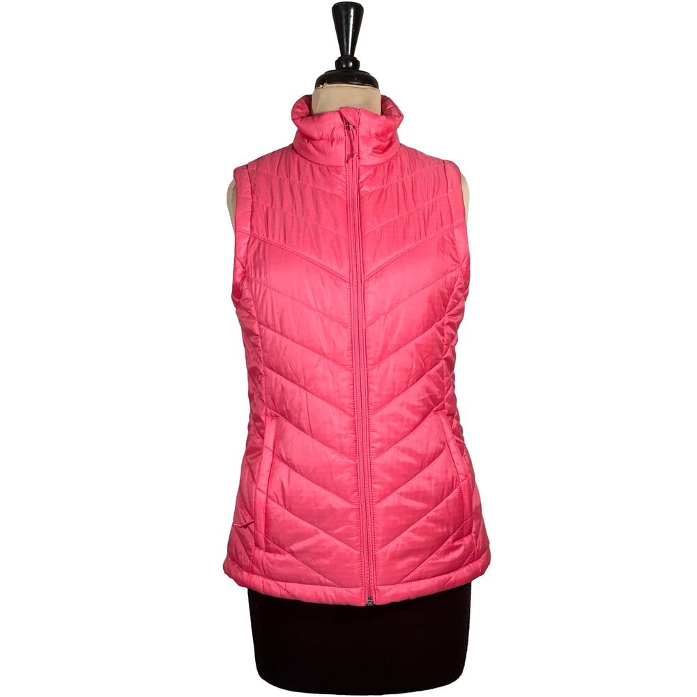 Columbia Heavenly Vest Women’s Small Hot Pink Omni-Heat Quilted